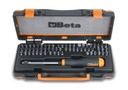 Beta Tools 861/C61P Screwdriver with 61 bits and 1 quick-release magnetic bit holder (items 861LP, 861PE, 861PH, 861PZ, 861TX, 861RTX, 861TRW, 861TQS, 861SP, 851SR)