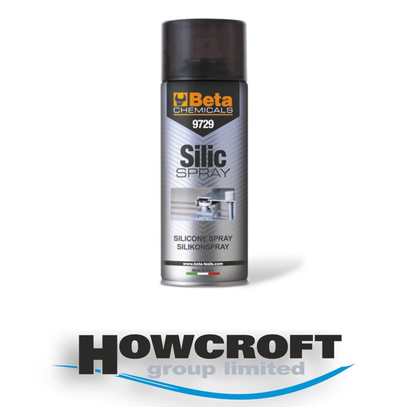 Beta Tools 9729 - Silic Spray Silicone spray, for lubricating plastic, rubber and metal parts. Protects from corrosion