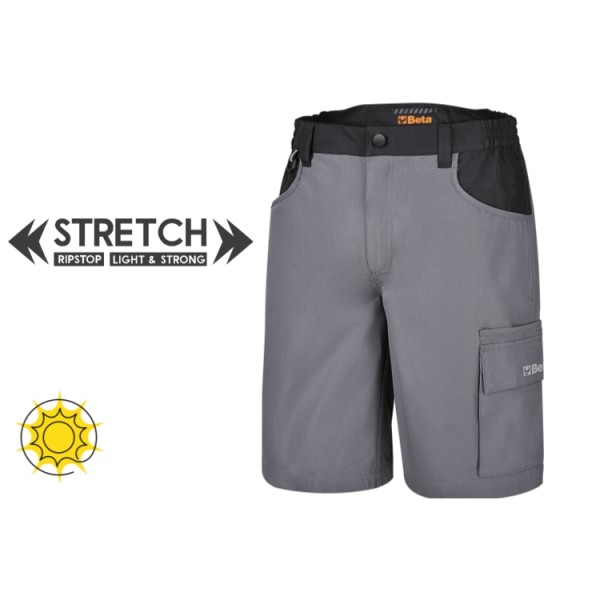Beta Workwear 7821SG Stretch work Bermuda shorts, multipocket style, lightweight XS, S, M, L, XL, 2XL, 3XL 46, 48, 50, 52, 54, 56, 58