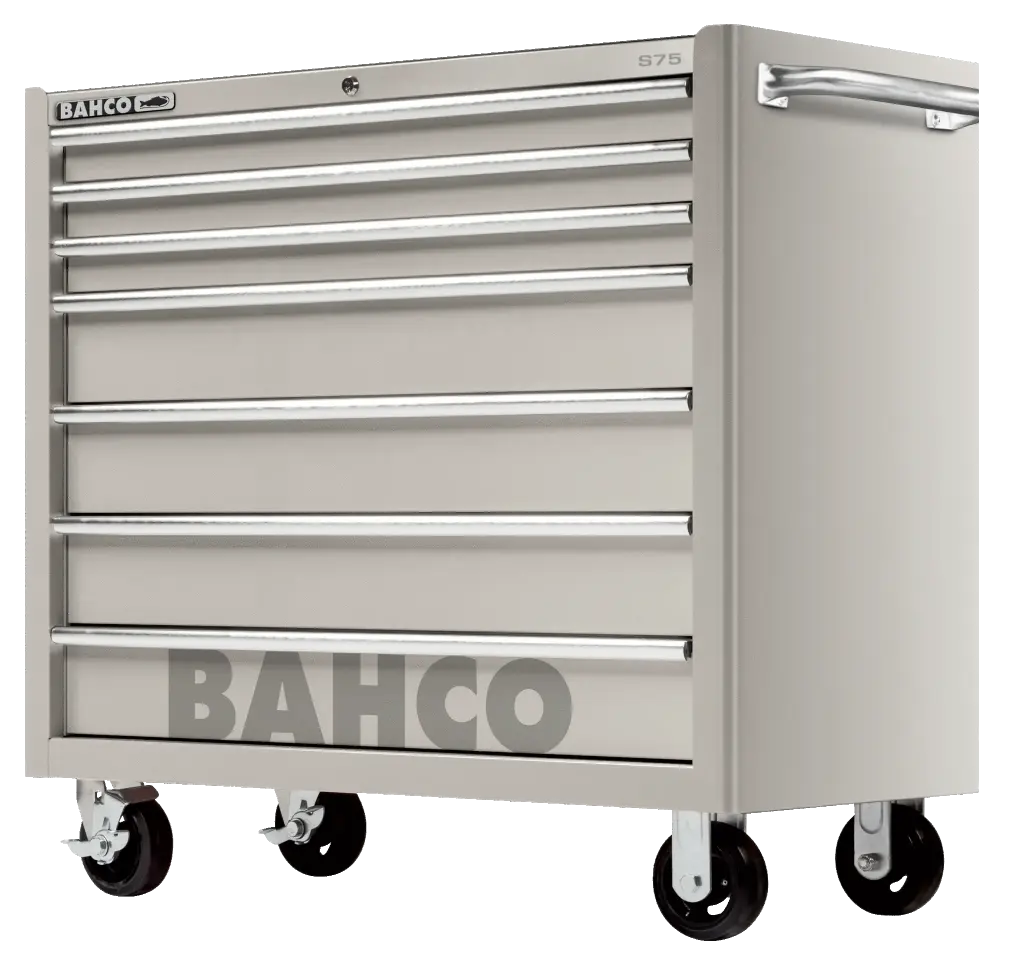 BAHCO 40" 7 Drawers Stainless Steel Tool Trolley  1475KXL7SS