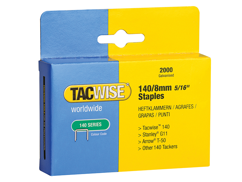 140 Heavy-Duty Staples 8mm (Type T50  G) (Pack 2000)