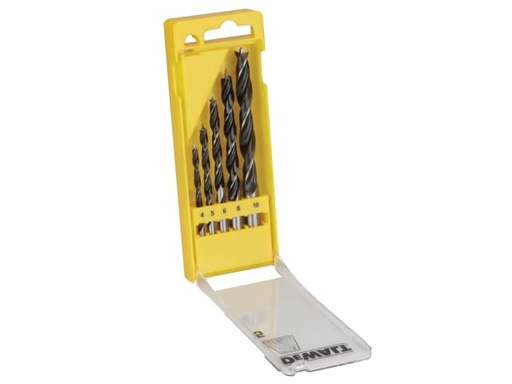 [DEWDT4535QZ] Brad Point Drill Bit Set, 5 Piece