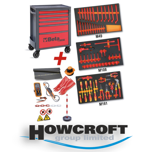 [RSC24/6-VEM] BETA Tools 2400 RSC24/6-VEM Mobile roller cab with 6 drawers and assortment of 81 repair and maintenance tools for hybrid and electric vehicles