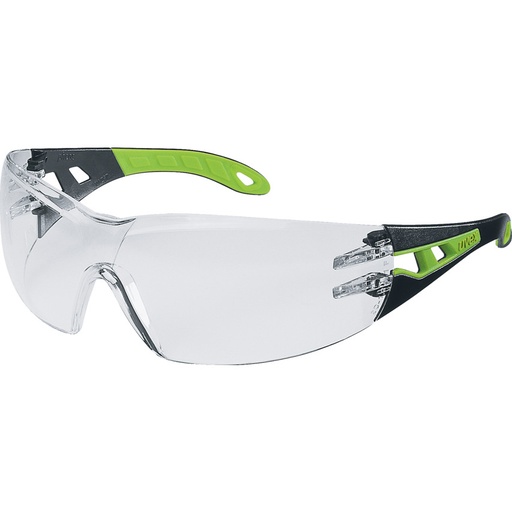 [9192720] uvex 9192720 pheos small black/lime green clear supravision excellence PPE Safety Glasses