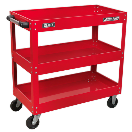 [CX108] Sealey Automotive / Industrial CX108 Heavy-Duty Workshop Trolley 3-Level Tool / Equipment Wheeled Storage